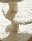 Detail of the soft fabric on the Milk Cloud Cat Tree