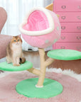 A cat sitting on Monster World Cat Tree