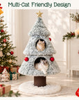 47.2" Decorative Vertical Christmas Tree-Style Cat Tree
