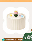 Summer Cat Camp Sale - 20oz Portable Double Cat Bowl