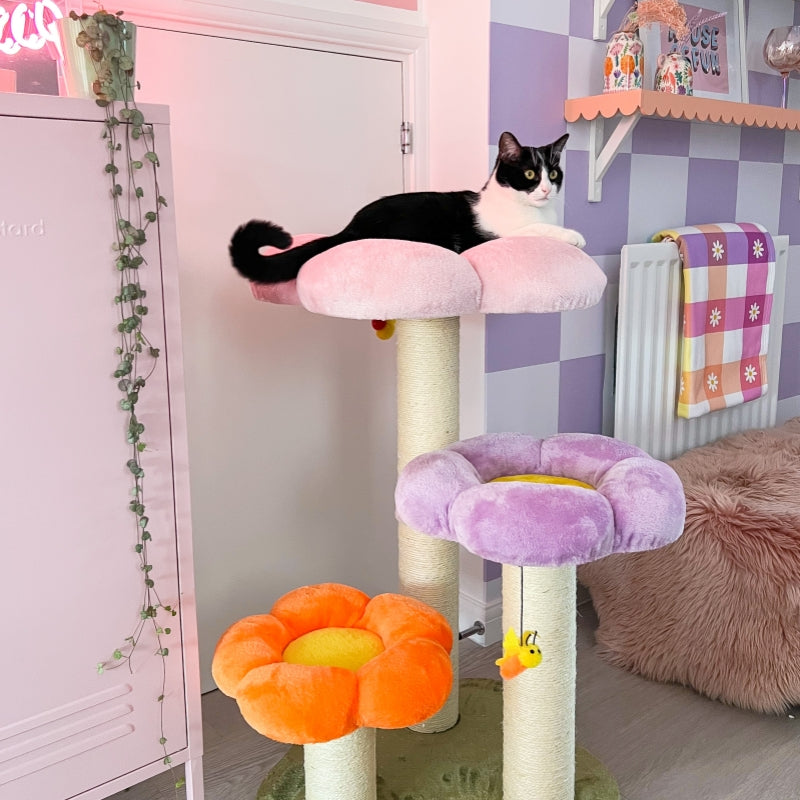 Three Flower Cat Tree – Happy Polly