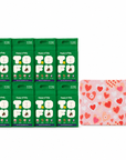 Happy & Polly Tofu & Cassava Cat Litter eight 5.5lb Bags with Sweetie Heart Cat Litter Mat — white background