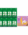 Happy & Polly Tofu & Cassava Cat Litter eight 5.5lb Bags with Moonlight Dream Cat Litter Mat — white background