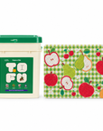 Happy & Polly Tofu & Cassava Cat Litter 20lb Bucket with Fruit Garden Cat Litter Mat — white background