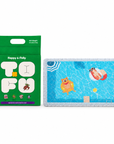 Happy & Polly Tofu & Cassava Cat Litter 5.5lb Bag with Summer Pool Cat Litter Mat — white background