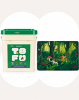 Tofu & Cassava Natural Cat Litter and Tropical Jungle Cat Litter Mat bundle — 20lb-petal