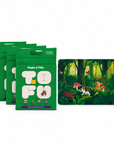 Tofu & Cassava Natural Cat Litter and Tropical Jungle Cat Litter Mat bundle — 4bags-white