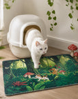 Tropical Jungle Cat Litter Mat detail