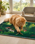 Tropical Jungle Cat Litter Mat detail