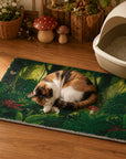 Tropical Jungle Cat Litter Mat detail