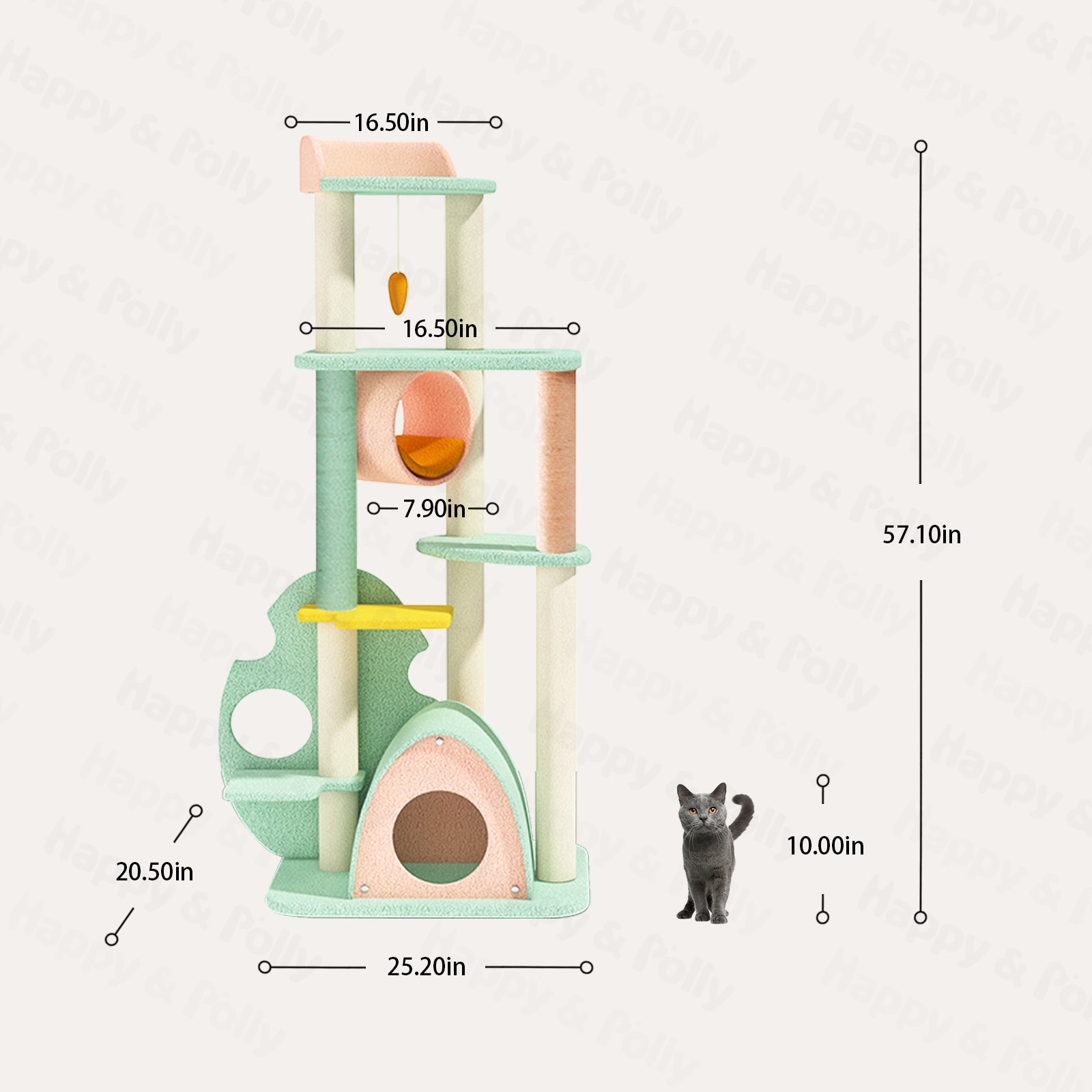 Wonderland Cat Tree For Large Cats – Happy Polly