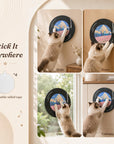 Vinyl Dreams Wall Cat Scratcher stick anywhere feature