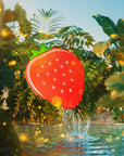 Double-Layer Strawberry Cat Litter Trapping Mat โ Keep Your Floors Clean