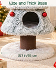 47.2" Decorative Vertical Christmas Tree-Style Cat Tree