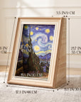 Wooden Art Cat Scratcher House size chart
