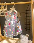 Flower Embroidery Cat Dress