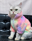 Rainbow Series Tie-Dye Cat Clothes