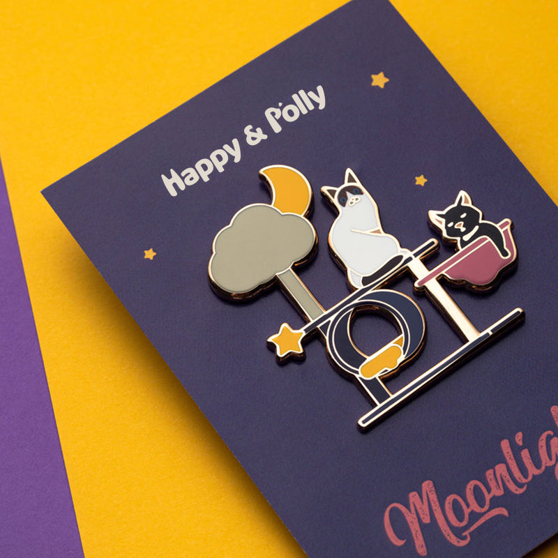 Moonlight - Metal Enameled Pin