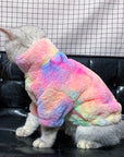 Rainbow Series Tie-Dye Cat Clothes