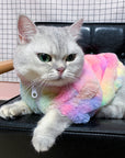 Rainbow Series Tie-Dye Cat Clothes