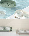 Bone China Double Cat Bowl