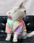 Rainbow Series Tie-Dye Cat Clothes