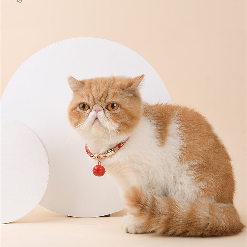 Japan Chirimen Style Handmade Cat Collar - happyandpolly
