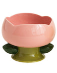 ceramic cat bowl pink