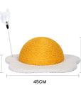 Egg Series Cat Sisal Scratcher Toy in L size, designed for larger cats and more active play.
