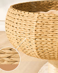 detail of wicker nest on Sleeping in the Bowl Cat Tree