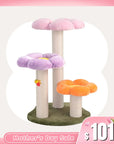 Three Flower Cat Tree