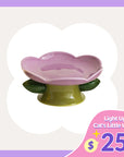 Flower Shape Cat Bowl
