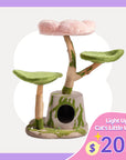 Enchanted Blossom Solid Wood Cat Tree