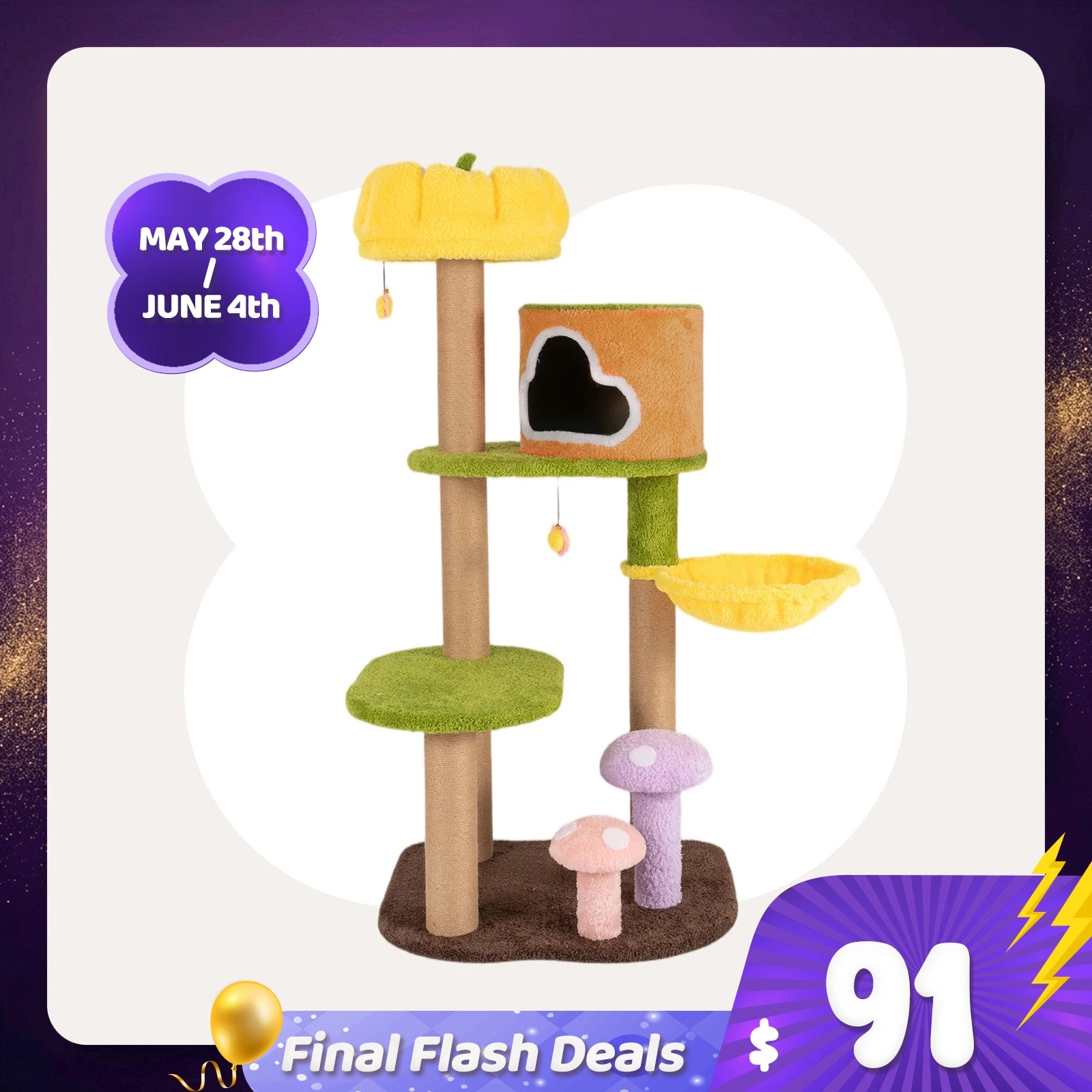 Upgraded Jungle Haven Cat Tree