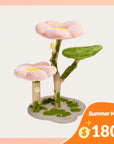 35.4" Blossom Wonder Solid Wood Cat Tree