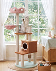 63" Large Decorative Ice Cream Multi-Level Cat Tree