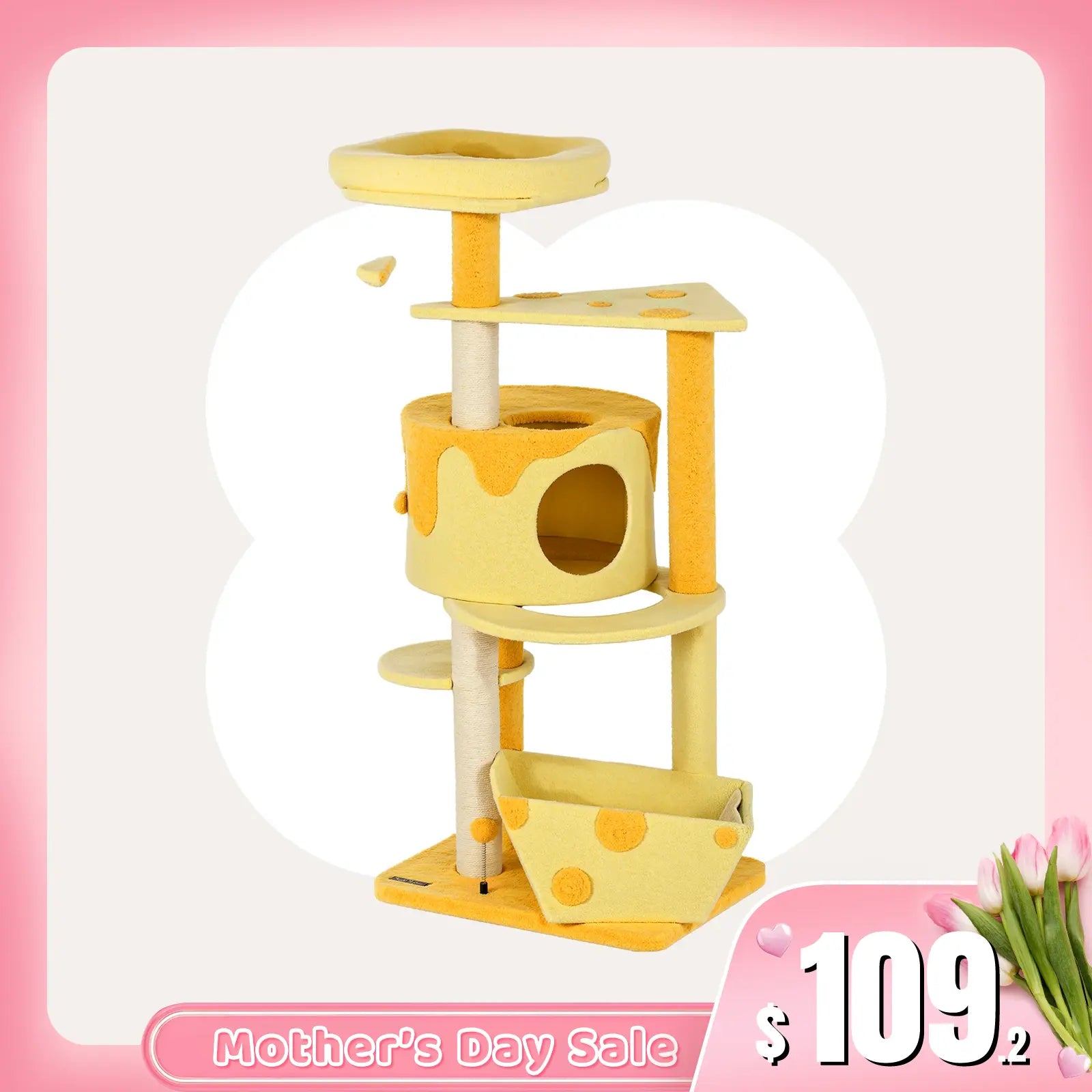 Transformable Cheese Cat Tree