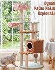 63" Large Decorative Ice Cream Multi-Level Cat Tree
