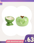 Love Apple Cat Bowl & Fountain Set