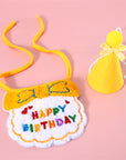 Pet Birthday Party Bib and Hat