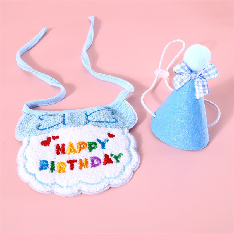 Pet Birthday Party Bib and Hat