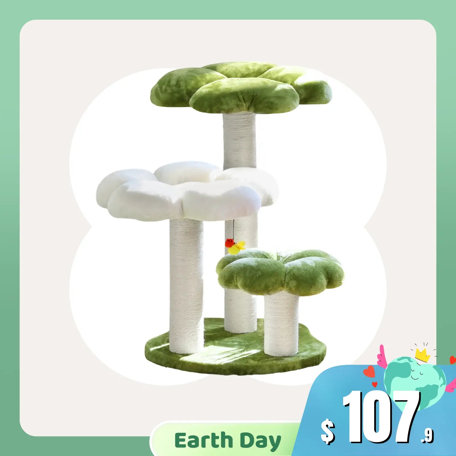 Four Leaf Clover Cat Tree