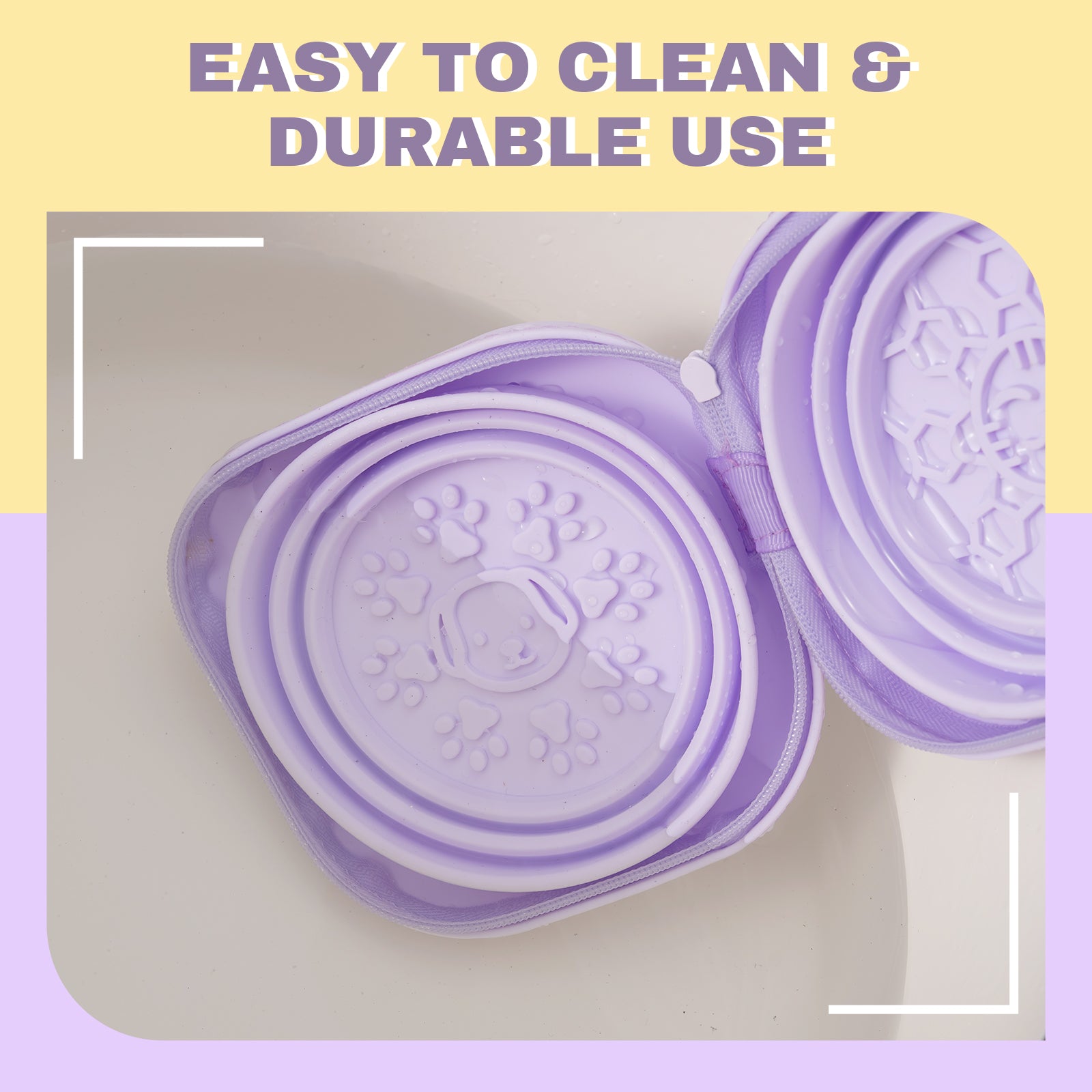 20oz Portable Double Cat Bowl