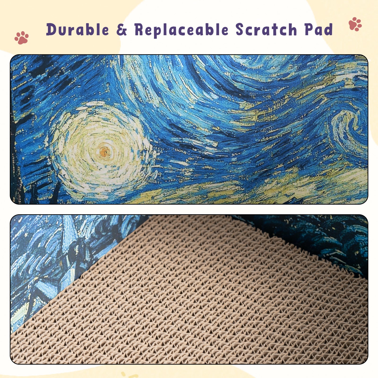 3D Retro Art Cat Scratcher