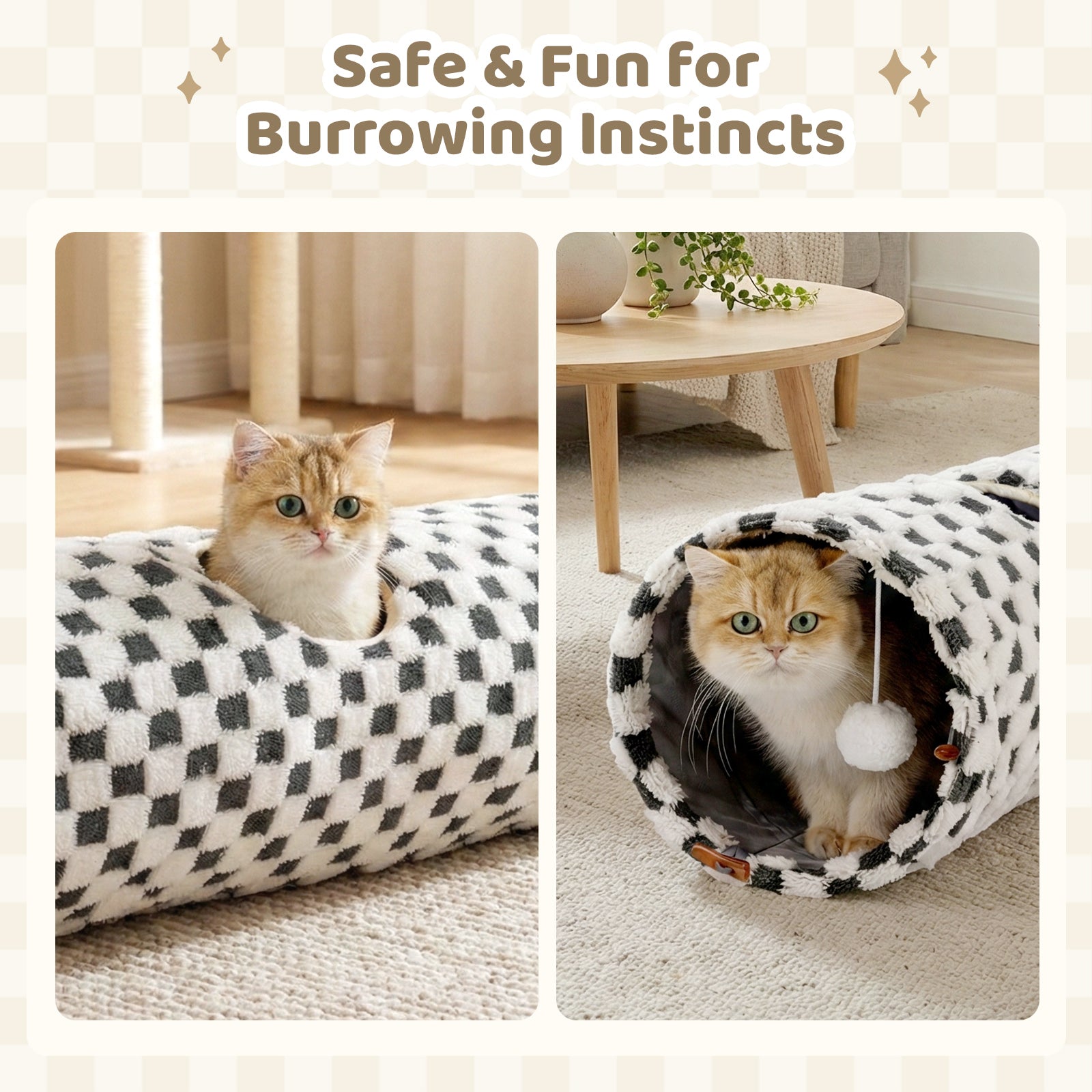 Elves in the Checkerboard Cat Tunnel