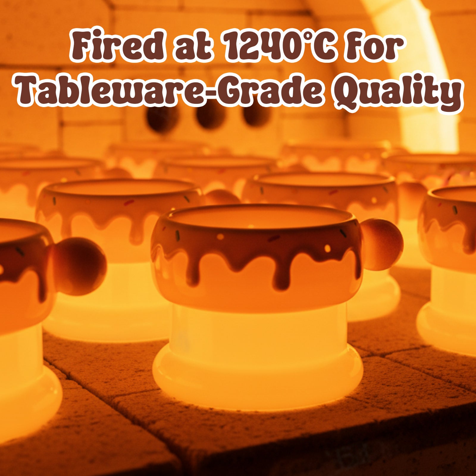 27oz Donut Style Cat Bowl Set