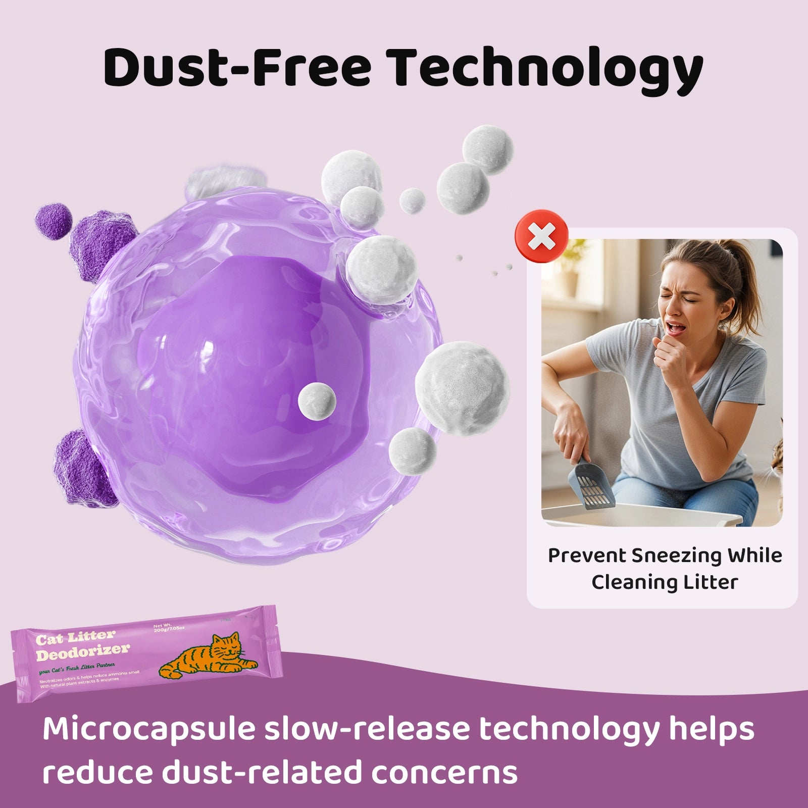 Dual-Mineral Odor Guard Cat Litter Deodorizer