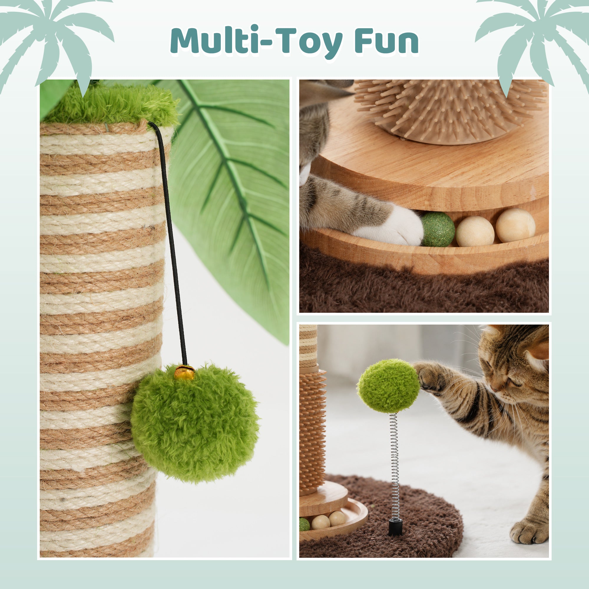 Coconut Palm Cat Scratching Post