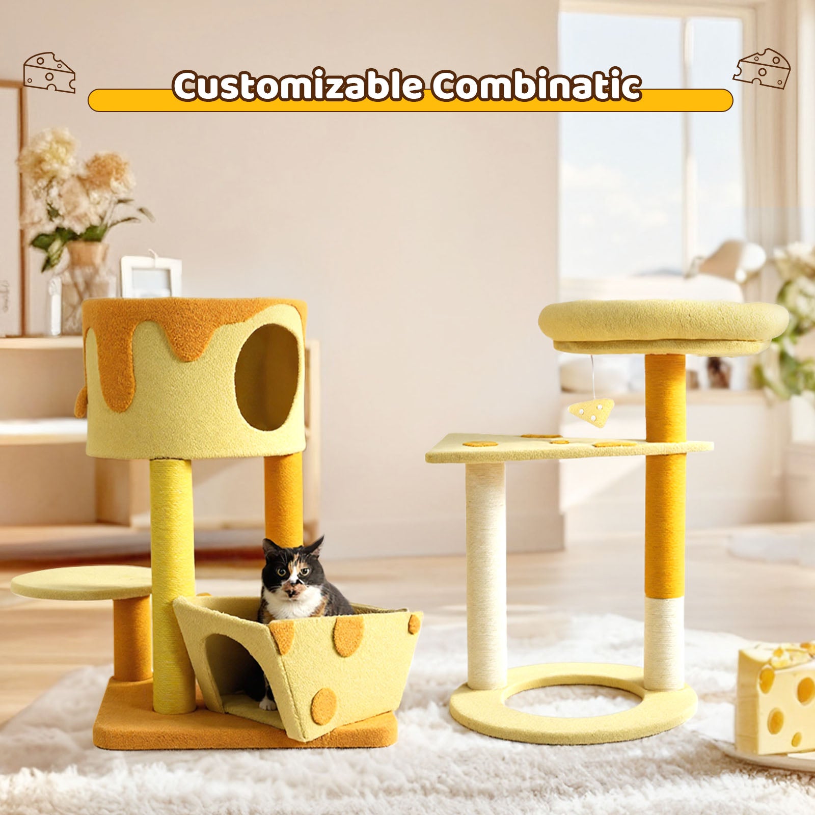 Transformable Cheese Cat Tree
