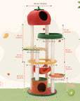 71" Fruit World Multi-Cat Tree